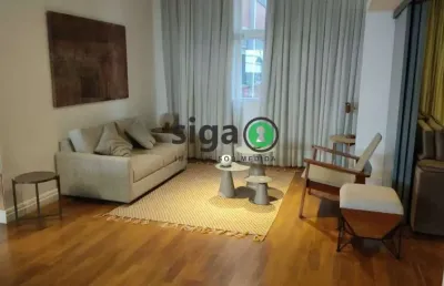 Apto com 137m² para locação mobiliado ou não, no jardim paulista, com 1 suite e 1 vaga