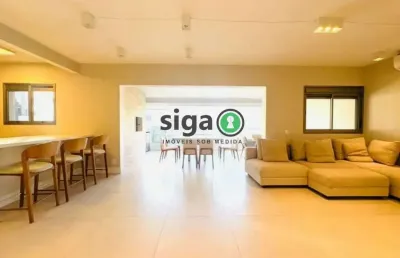 Apto com 150m², mobiliado para locação na vila madalena, com 3 suites, 2 vagas