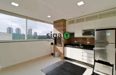 Cobertura duplex a venda 65 m² 1 dormitório, 1 vaga - panamby -sp