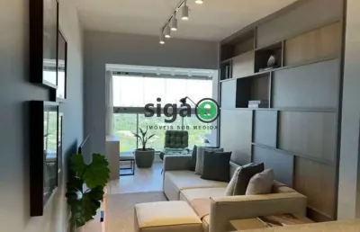 Apto mobiliado com 66m² para locação em pinheiros com 2 quartos, sendo 1 suite e 1 vaga