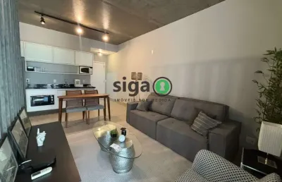 Apartamento para locação no itaim bibi, mobiliado, 61m² - com ar condicionado