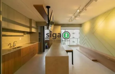 Apto para venda ou locação em moema, com 72m², 2 quartos, sendo 1 suite, 1 vaga mobiliado