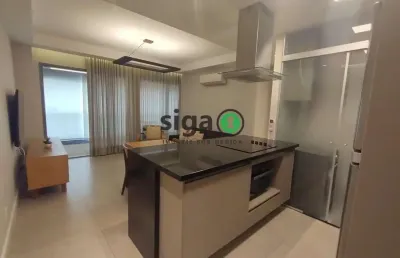 Apartamento 64m² com 1 dormitório sendo 1suíte localizado no brooklin/sp