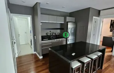 Apto para locação com 93m², 1 suites, 1 vagas, semi mobiliado no itaim