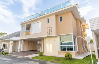 Casa em condomínio fechado com 4 quartos à venda na rua antônio turíbio teixeira braga, 136, butiatuvinha, curitiba por r$ 1.820.000