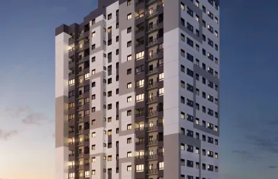 Apartamento com 02 dormitórios com suíte com área de lazer completa