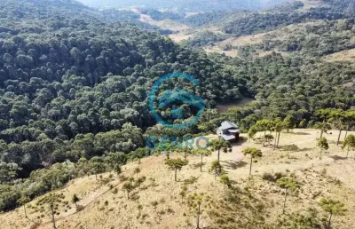 Chalé mobiliado com vista para as montanhas e terreno de 40.000m² (04 hectares) à venda em urubici/sc
