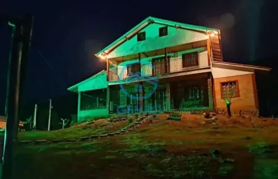 Pousada na serra catarinense com cachoeira e terreno de 30.000m² (03 hectares) à venda em urubici/sc