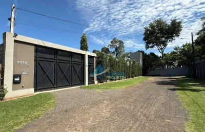 Chacara à venda com sobrado na rua camboriú, chácaras santa maria - cambé