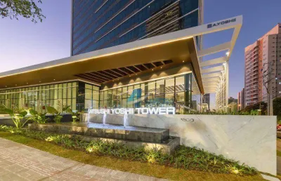 Sala comercial mobiliada para alugar com 50 m² - edifício atsushii yoshii tower