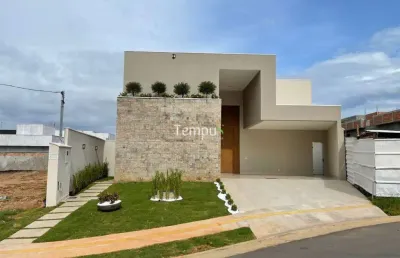 Jardins bolonha - casa alto padrão jardins bolonha, 438m², 3 suítes plenas, senador canedo