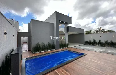 Casa alto padrão, 4 suítes, piscina com cascata, 420 m²,  em jardim vila boa, goiânia/go