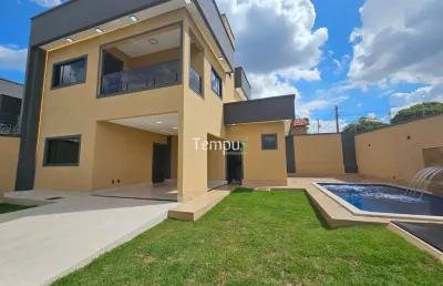 Sobrado alto padrão, 3 suítes, piscina com cascata, em cardoso continuação, aparecida de goiânia/go