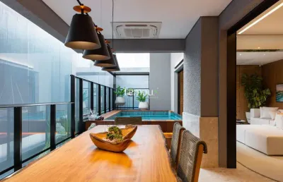 Atmos city design - apartamento de alto padrão- 3 suites e piscina privativa, setor marista - goiânia/go