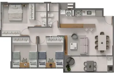Paradizzo - apartamento à venda no bairro jardim atlântico - goiânia/go