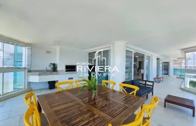 Apartamento frontal ao mar, pé na areia com 5 suítes e elevador panorâmico