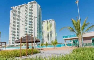 Cond. brasil beach home resort cuiabá: apartamento de 88m² à venda, 2 quartos, sol da manhã, semimo