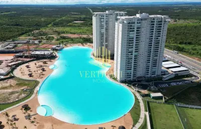 Brasil beach home resort cuiabá: apartamento de 155m² à venda, 3 suítes, semimobiliado - ribeirão d
