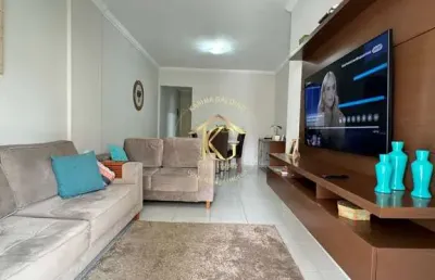 Apartamento tupi praia grande 2 dormitórios 1 suíte, vista mar.