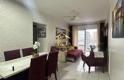Apartamento semimobiliado de 2 quartos em ocian, praia grande - sp