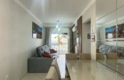 Apartamento mobiliado de 2 quartos em tupi, praia grande - sp