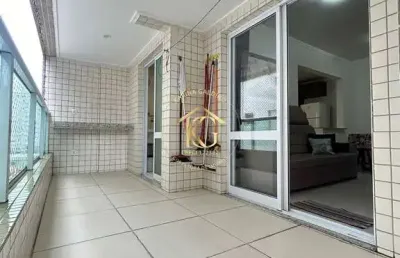 1 quarto com varanda gourmet guilhermina praia grande