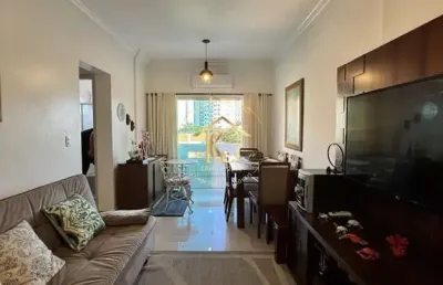 Apartamento guilhermina praia grande 2 dormitórios 2 banheiros vista mar