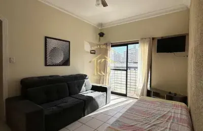 1 dormitório com 1 suite no canto do forte/praia grande