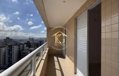 Apartamento semimobiliado com 2 suítes e varanda gourmet – aviação, praia grande