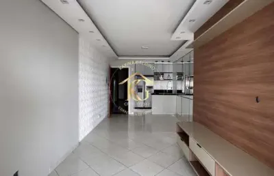 Apartamento tupi praia grande 2 dormitórios 1 suíte vista mar