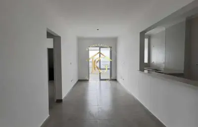 Apartamento guilhermina praia grande 2 dormitórios 2 suítes pé na areia vista ma