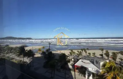 Apartamento aviação praia grande 2 dormitórios 1 suíte pé na areia vista mar
