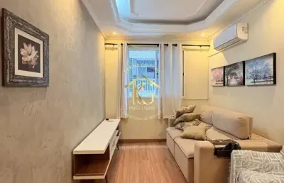 Apartamento 2 dormitórios mobiliado no bairro canto do forte, praia grande, sp