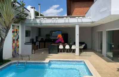 Belo sobrado à venda no jardim das colinas, mobiliada,  4 quartos 350m² sjc - sp