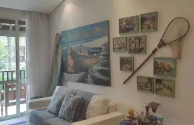Apto reformado, mobiliado e equipado. pronto para morar no gurarujá