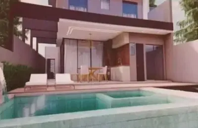 Lançamento casa térrea, 3 suítes. imóvel inteligente. piscina.