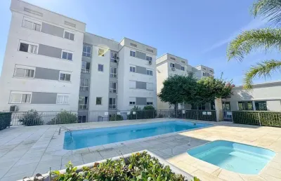 Apartamento com 02 quartos e 01 vaga escriturada no bairro lomba do pinheiro