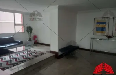 Apartamento para locação indianópolis: 1 quarto, sala, banheiro, vaga de garagem e 45m² de área.