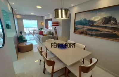 Apartamento com 3 dormitórios à venda, 148 m² por r$ 1.699.000,00 - vila guilhermina - praia grande/sp