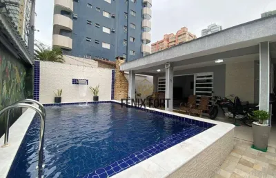 Casa com 3 dormitórios à venda, 228 m² por r$ 2.220.000 - canto do forte - praia grande/sp