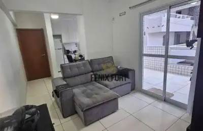Apartamento com 1 dormitório à venda, 63 m² por r$ 380.000 - canto do forte - praia grande/sp