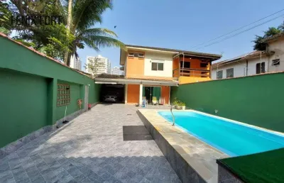 Sobrado com 4 dormitórios à venda, 106 m² por r$ 1.200.000,00 - canto do forte - praia grande/sp