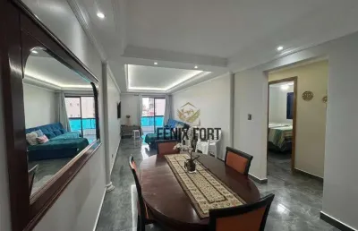 Apartamento com 3 dormitórios, 106 m² - venda por r$ 750.000,00 ou aluguel por r$ 6.460,00/mês - vila guilhermina - praia grande/sp
