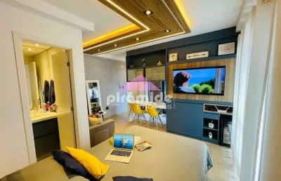 Apartamento com 1 dormitório à venda, 35 m² por r$ 590.000,00 - jardim aquarius - são josé dos camp