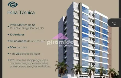 Apartamento com 1 dormitório à venda, 43 m² por r$ 330.000,00 - martim de sá - caraguatatuba/sp