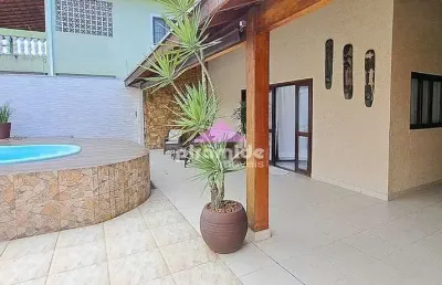 Casa com 3 dormitórios à venda, 246 m² por r$ 1.100.000,00 - indaiá - caraguatatuba/sp
