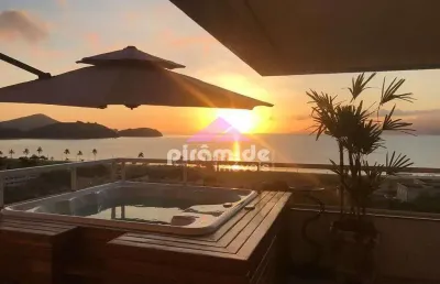 Cobertura à venda, 246 m² por r$ 3.200.000,00 - jardim primavera - caraguatatuba/sp