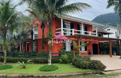 Casa com 4 dormitórios à venda, 355 m² por r$ 2.700.000,00 - massaguaçu - caraguatatuba/sp