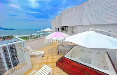 Apartamento cobertura duplex à venda, indaiá, caraguatatuba, sp