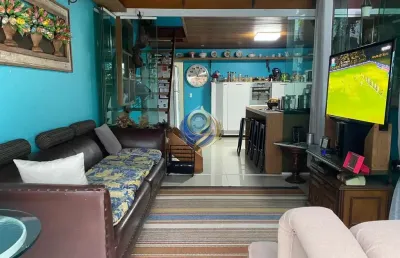 Apartamento cobertura 132m2 - vila pires - santo andré. permuta menor valo.